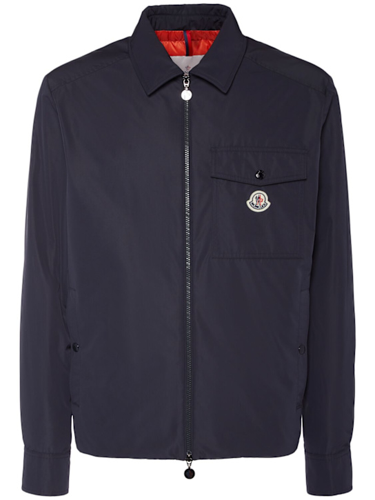 Moncler: Vigeon tech down jacket - English Blue - men_0 | Luisa Via Roma