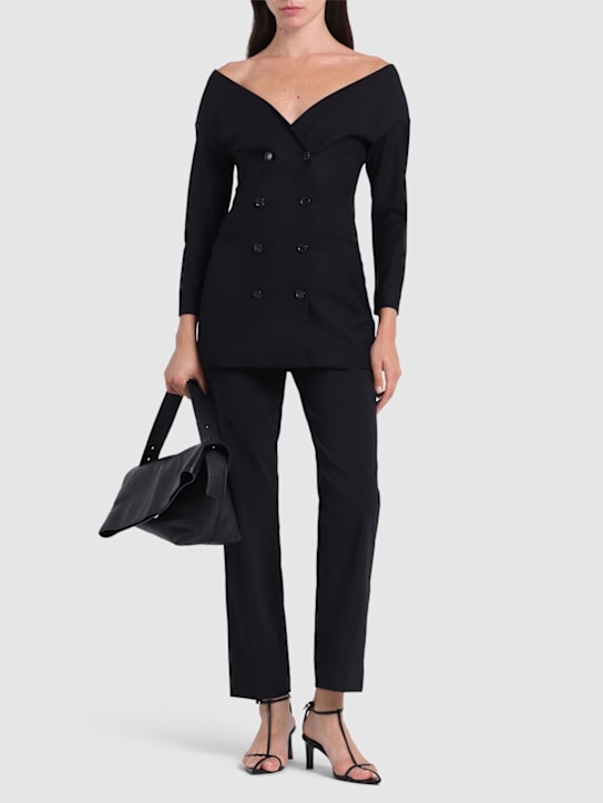 Alberta Ferretti: Stretch tailoring jacket - women_1 | Luisa Via Roma