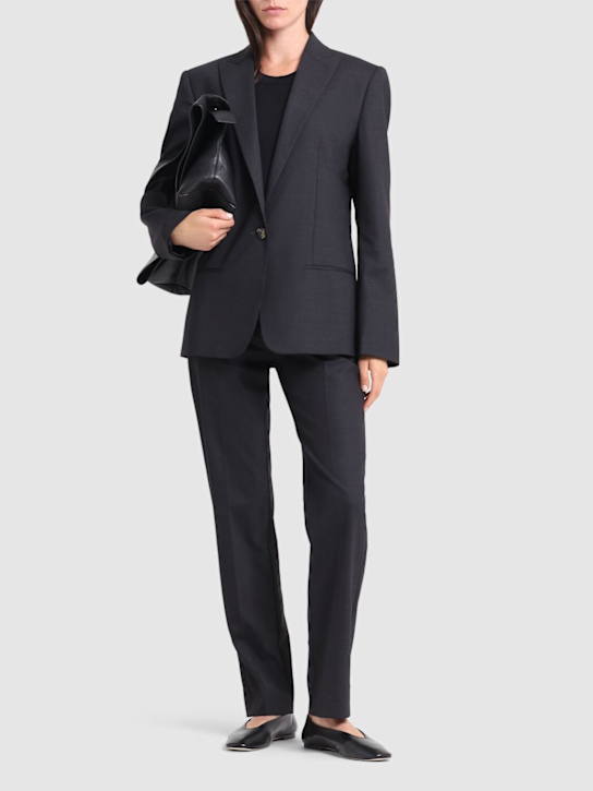 Alberta Ferretti: Tropical wool blend blazer - women_1 | Luisa Via Roma