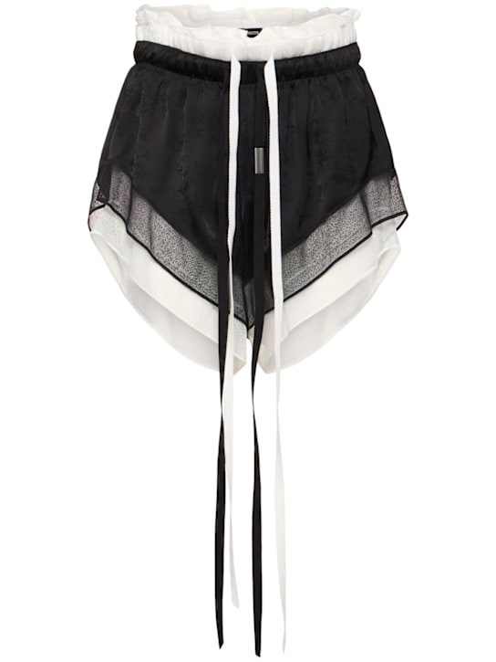 Ann Demeulemeester: Silk blend boxer shorts - women_0 | Luisa Via Roma