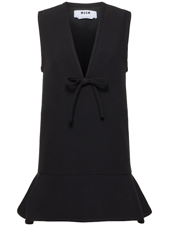 MSGM: Mini dress w/ bow - women_0 | Luisa Via Roma