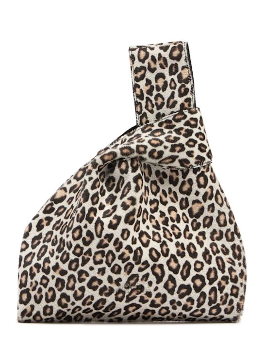 MSGM: Small ponyhair top handle bag - women_0 | Luisa Via Roma