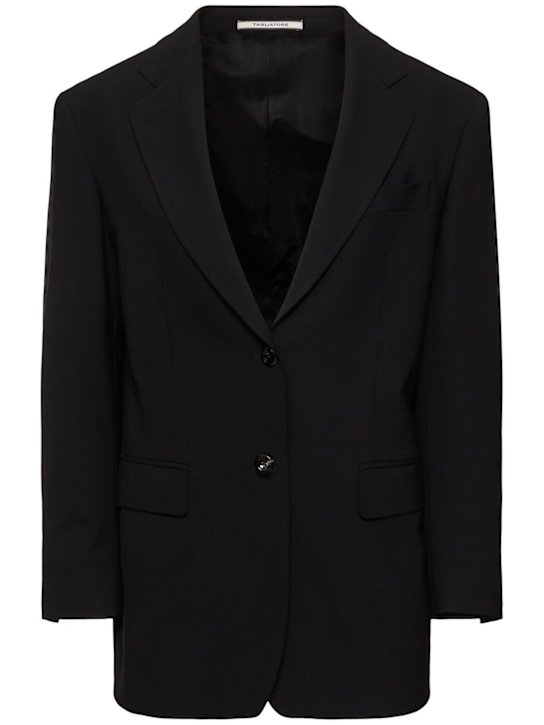 Tagliatore 0205: J Cecily stretch wool blazer - Black - women_0 | Luisa Via Roma