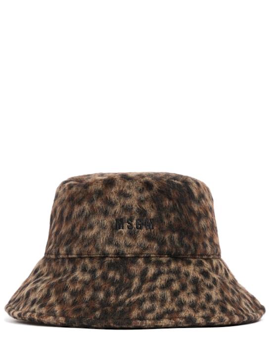 MSGM: Wool bucket hat - women_0 | Luisa Via Roma