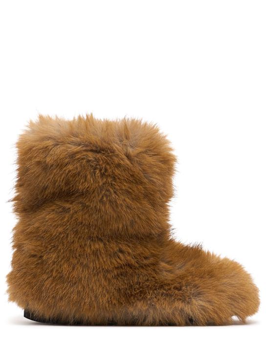MSGM: Fluffy flat boots - women_0 | Luisa Via Roma