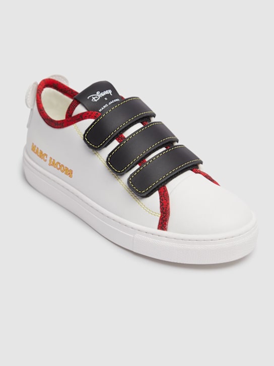 Marc Jacobs: Sneakers in pelle con logo - kids-boys_1 | Luisa Via Roma