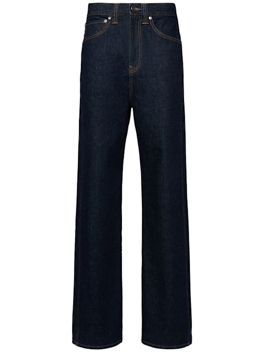 Khaite: Bonnie denim straight jeans - Dark Blue - women_0 | Luisa Via Roma