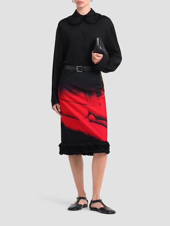 Jil Sander: Shiny fluid viscose shirt - women_1 | Luisa Via Roma