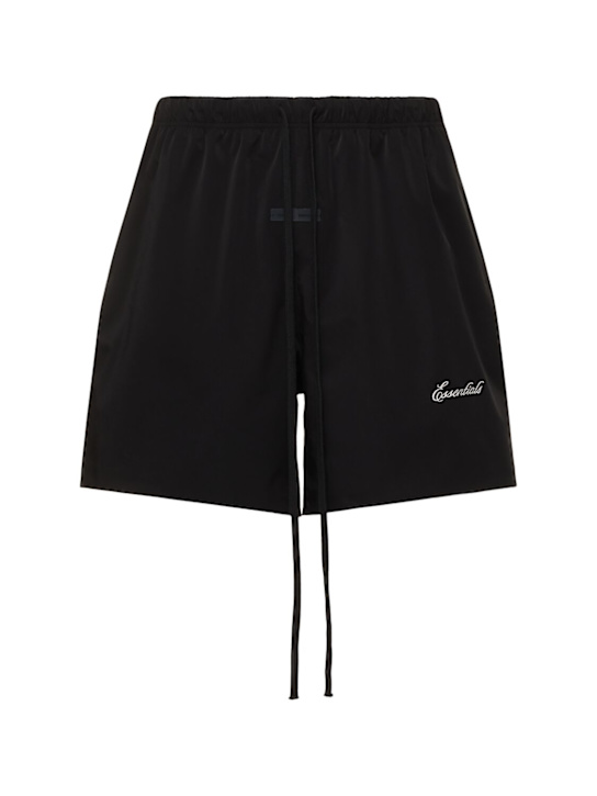 Fear of God ESSENTIALS: Sporty nylon soccer shorts - men_0 | Luisa Via Roma