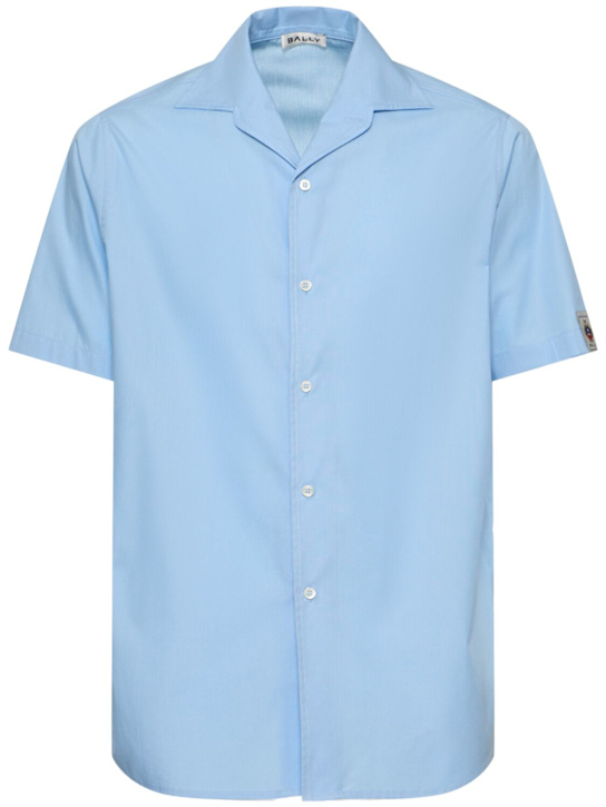 Bally: Cotton oversize shirt - men_0 | Luisa Via Roma