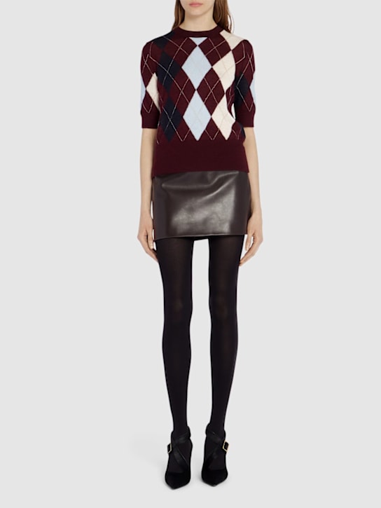 Khaite: Anders argyle cashmere blend sweater - Multicolor - women_1 | Luisa Via Roma