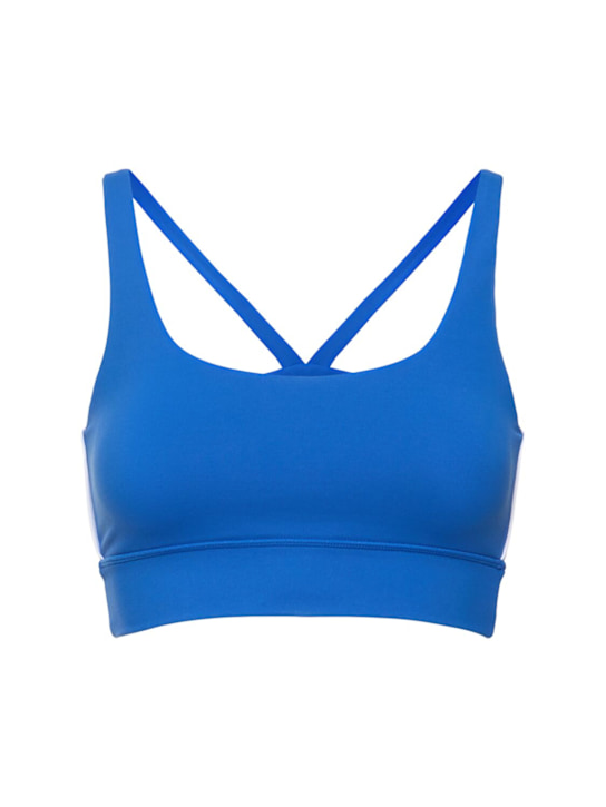 Sporty & Rich: Bold Health active bra - Paris Blue - women_0 | Luisa Via Roma