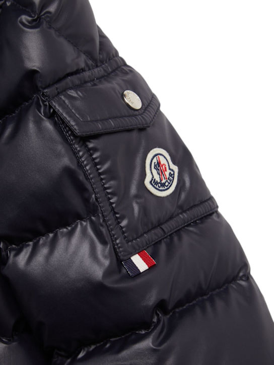 Moncler: Manaem tech down jacket - ネイビー - kids-boys_1 | Luisa Via Roma