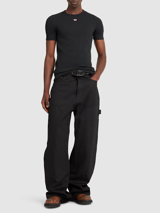 Diesel: D-Ribber-N cotton t-shirt - men_1 | Luisa Via Roma