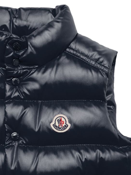 Moncler: Tib nylon down vest - Navy - kids-boys_1 | Luisa Via Roma