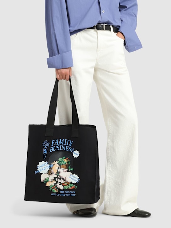 MSGM: Vertical canvas tote bag - women_1 | Luisa Via Roma