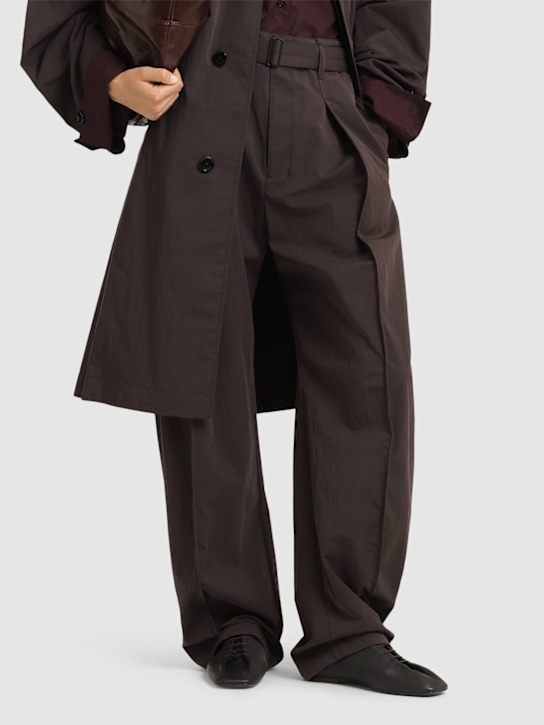 Lemaire: 10mm Souris leather derby shoes - women_1 | Luisa Via Roma