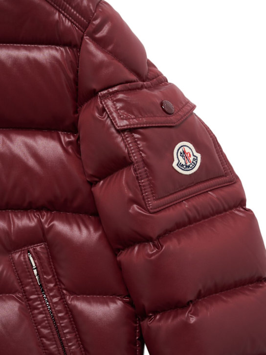 Moncler: New Moncler Maya nylon down jacket - ボルドー - kids-boys_1 | Luisa Via Roma