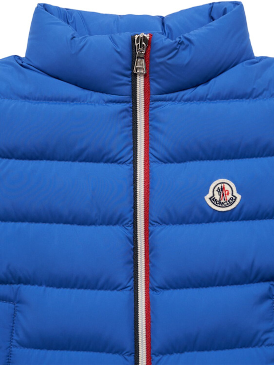 Moncler: Ertavete tech down vest - エレクトリックブルー - kids-boys_1 | Luisa Via Roma