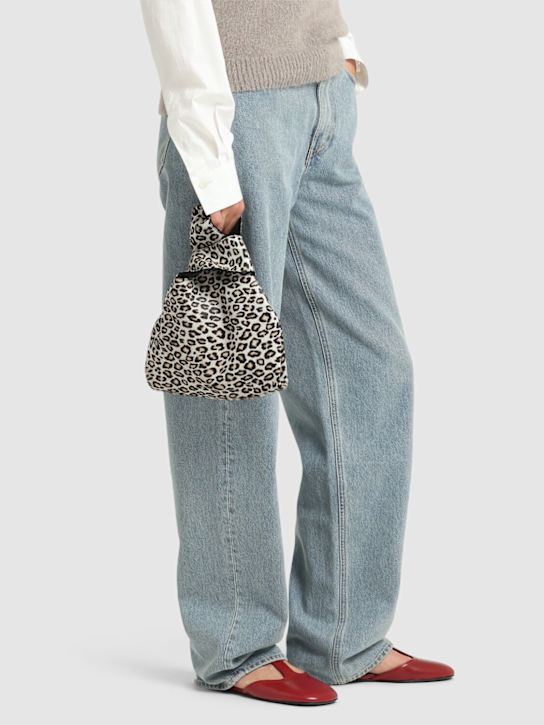 MSGM: Small ponyhair top handle bag - women_1 | Luisa Via Roma
