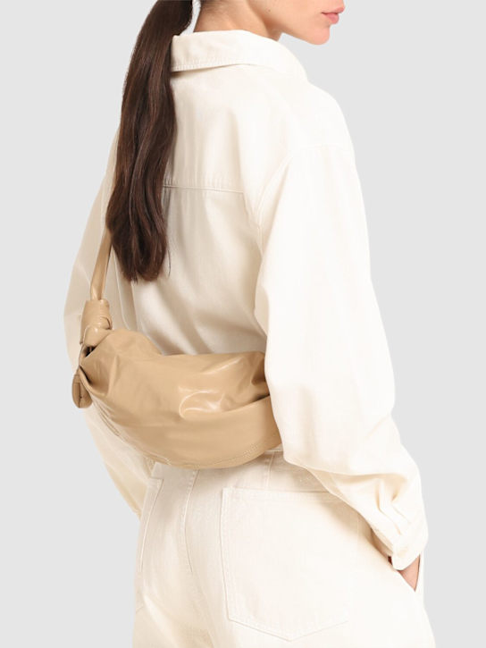 Lemaire: Small Soft Croissant paper leather bag - women_1 | Luisa Via Roma