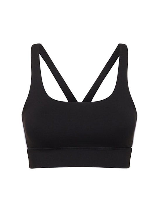 Sporty & Rich: Bold Health active bra - Black - women_0 | Luisa Via Roma