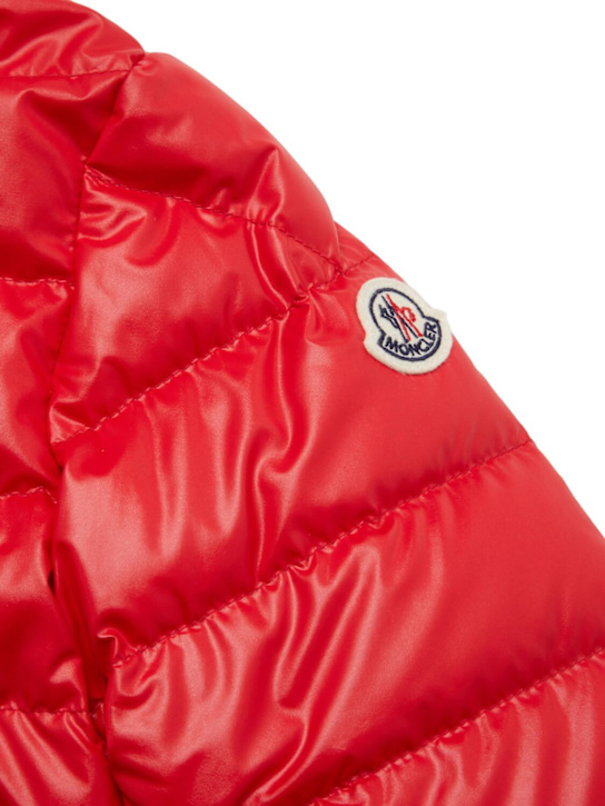 Moncler: Brendann tech down jacket - レッド - kids-boys_1 | Luisa Via Roma