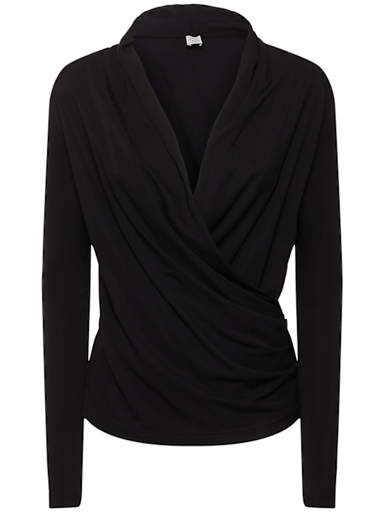 Toteme: Overlapped jersey top - women_0 | Luisa Via Roma