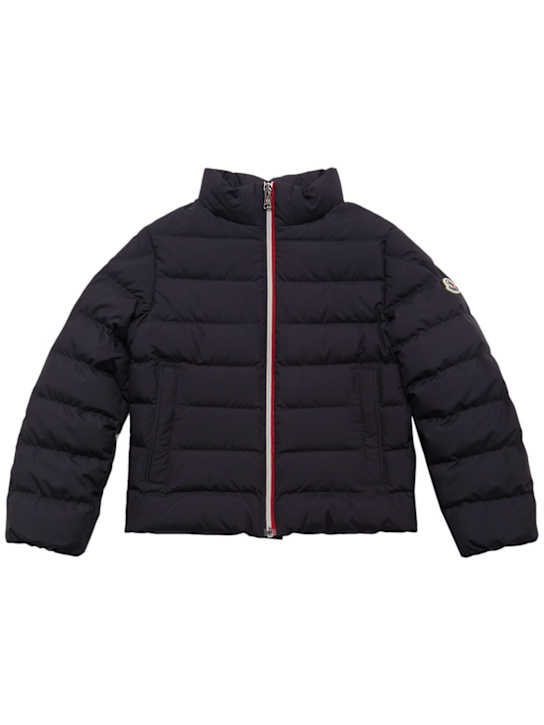 Moncler: Serapio tech down jacket - ネイビー - kids-boys_0 | Luisa Via Roma