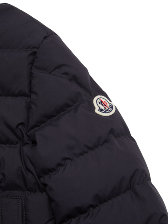 Moncler: Serapio tech down jacket - ネイビー - kids-boys_1 | Luisa Via Roma