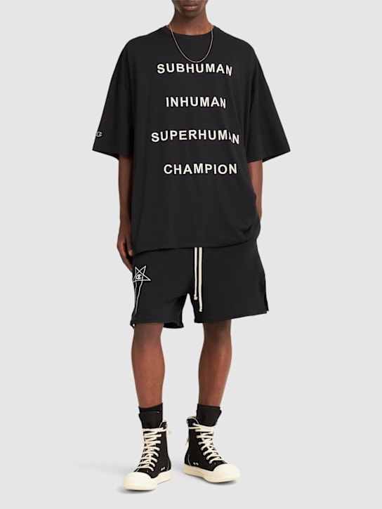 Rick Owens: Champion Tommy T cotton t-shirt - men_1 | Luisa Via Roma