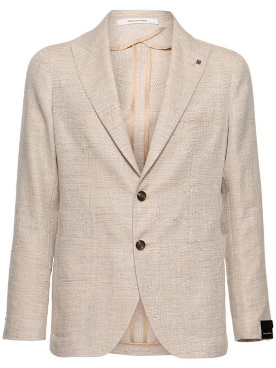 Tagliatore: Wool & linen blazer - men_0 | Luisa Via Roma