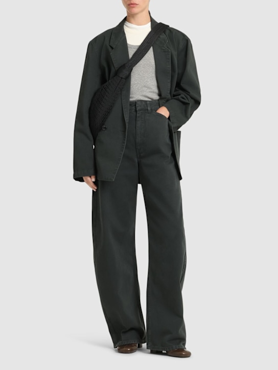 Lemaire: High waisted curved pants - women_1 | Luisa Via Roma