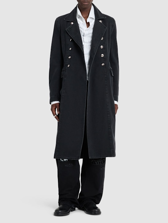 Ann Demeulemeester: Willem double breast trench coat - men_1 | Luisa Via Roma