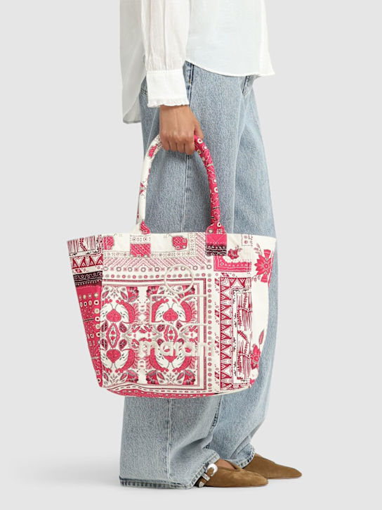 Isabel Marant: Small Yenky bandana printed bag - women_1 | Luisa Via Roma