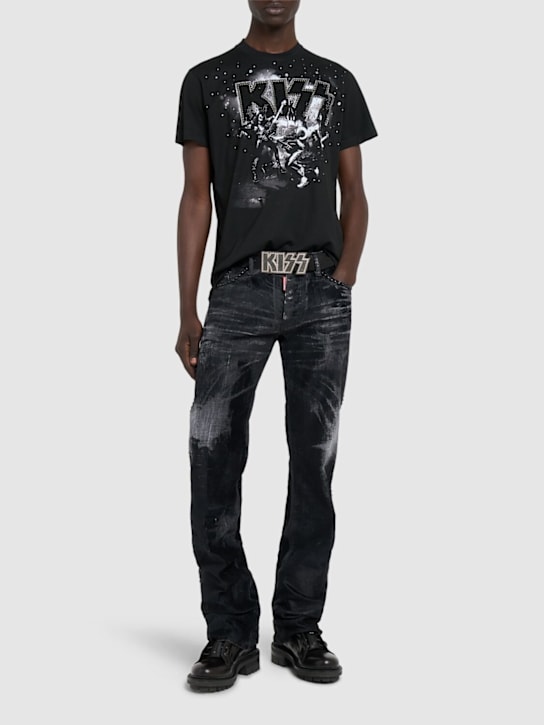 Dsquared2: Kiss The American jeans - Black - men_1 | Luisa Via Roma