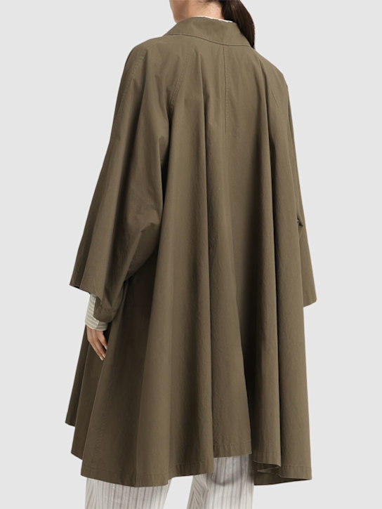 The Row: Leins gabardine trench coat - Khaki - women_2 | Luisa Via Roma