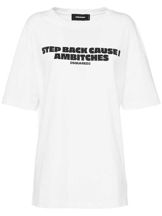 Dsquared2: Breezy fit jersey t-shirt - women_0 | Luisa Via Roma