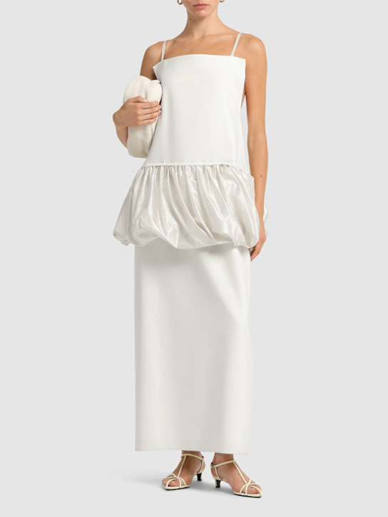 Carven: Puff waist wool dress - women_1 | Luisa Via Roma