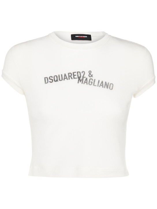 Dsquared2: Magliano baby fit t-shirt - White - women_0 | Luisa Via Roma