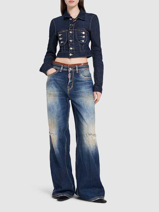 Dsquared2: Traveller baggy jeans - Navy - women_1 | Luisa Via Roma