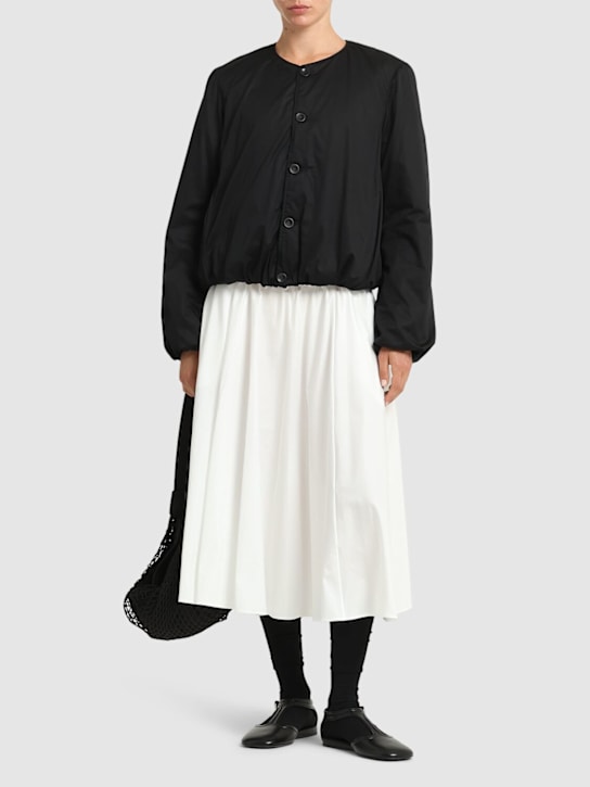 Lemaire: Wadded ライトコットンサテンジャケット - women_1 | Luisa Via Roma