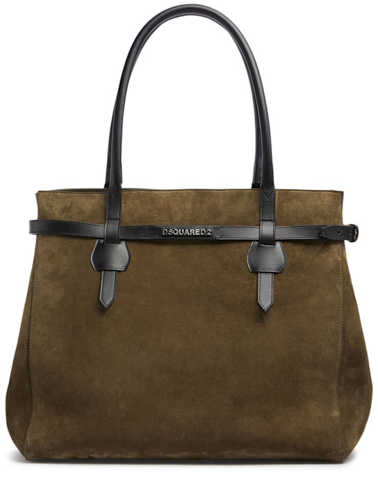 Dsquared2: 麂皮托特包 - men_0 | Luisa Via Roma