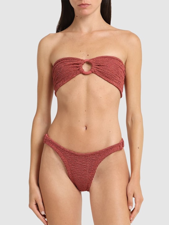 Hunza G: Gloria two piece bandeau bikini - women_1 | Luisa Via Roma
