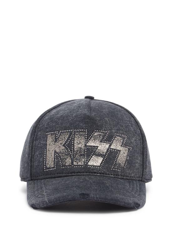 Dsquared2: Kiss embroidered hat - men_0 | Luisa Via Roma