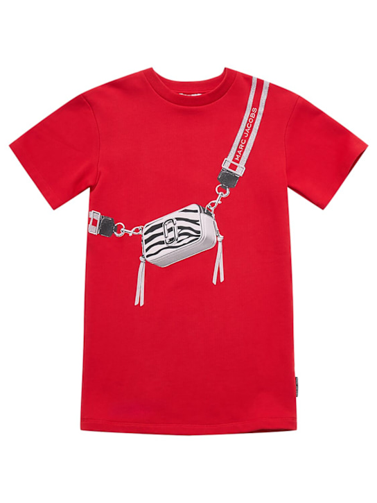 Marc Jacobs: Vestito in jersey di cotone stampato - kids-girls_0 | Luisa Via Roma
