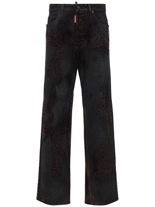Dsquared2: San Diego denim straight jeans - Brown/Black - women_0 | Luisa Via Roma