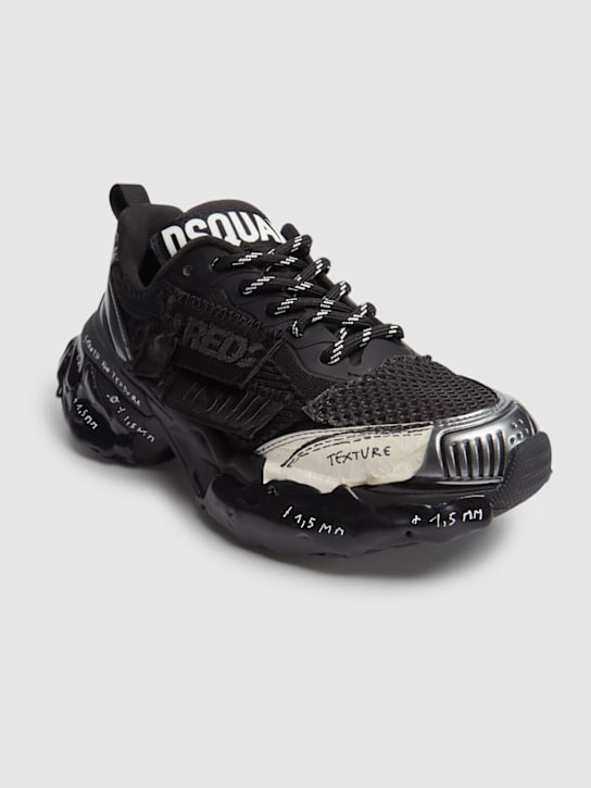 Dsquared2: Logo nylon sneakers - men_1 | Luisa Via Roma