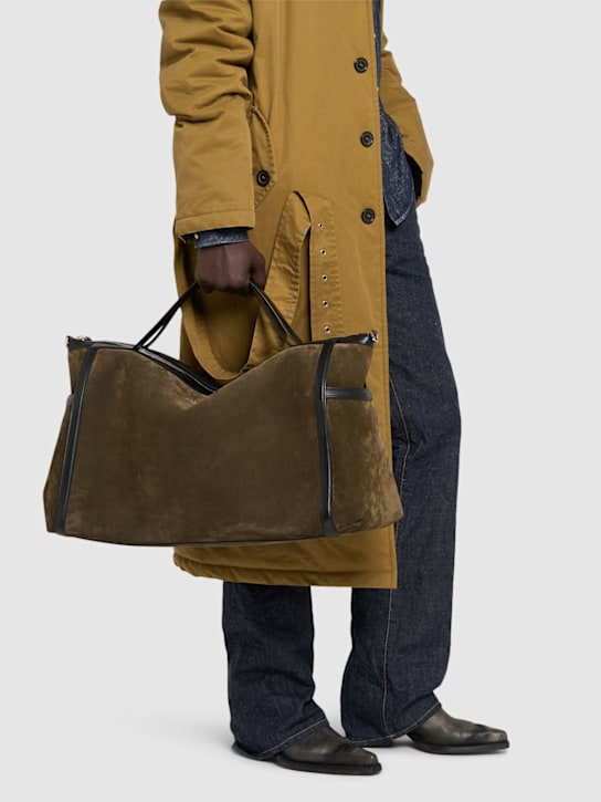 Dsquared2: Suede duffle bag - men_1 | Luisa Via Roma