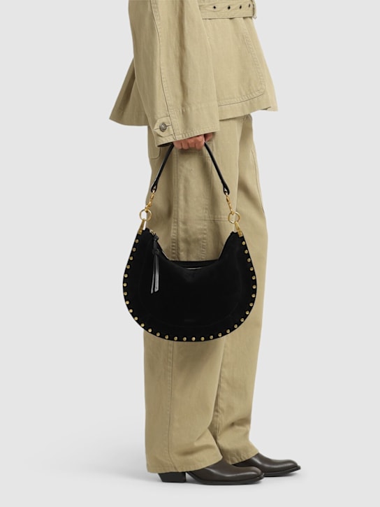 Isabel Marant: Oskan Soft Zipped suede bag - women_1 | Luisa Via Roma